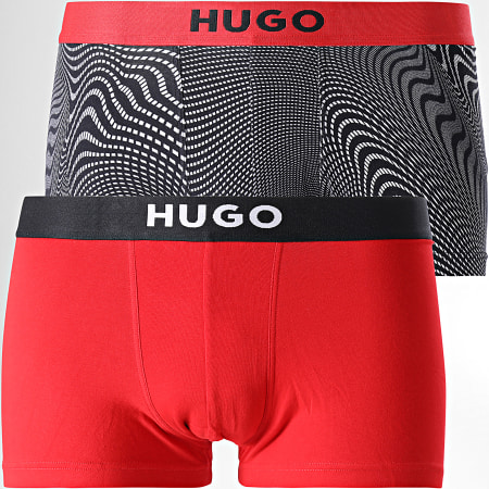 HUGO - Lot De 2 Boxers 50469708 Rouge Noir
