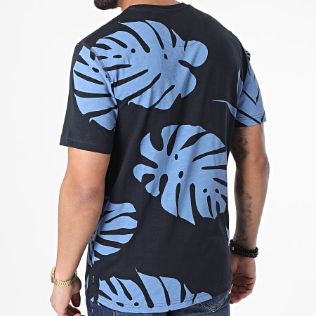 Only And Sons - Walter Millenium Camiseta Negro Azul Claro Floral