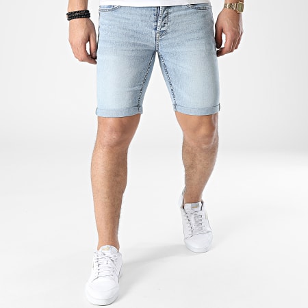 Only And Sons - Short Jean Ply Bleu Wash