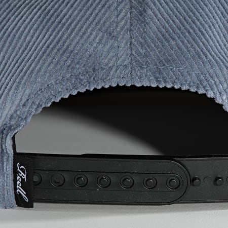 Reell Jeans - Cappello a scatto in pelle scamosciata blu