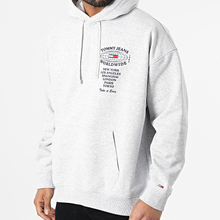 Tommy Jeans - Sweat Capuche Modern Essential 2868 Gris Chiné