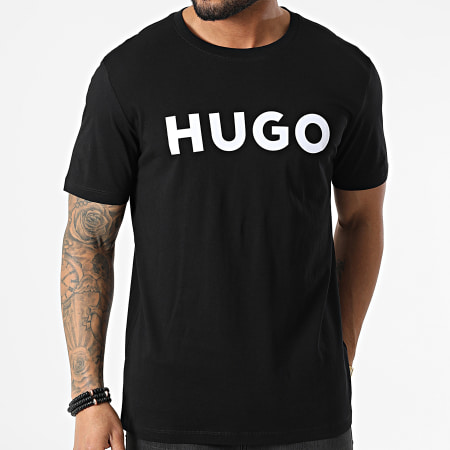 HUGO - Tee Shirt Dulivio 50467556 Noir Blanc