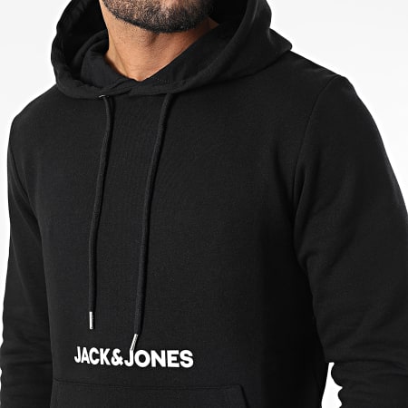 Jack And Jones - Felpa con cappuccio You Black