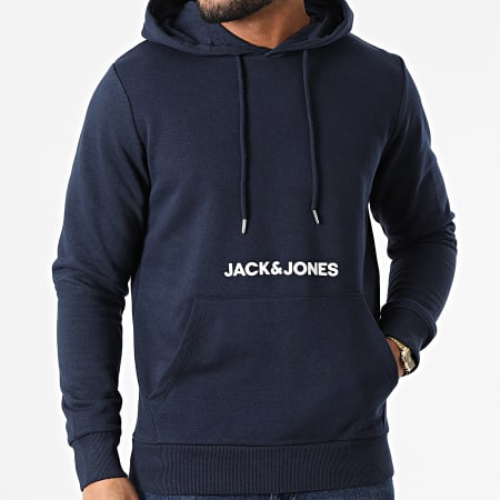 Jack And Jones - Sweat Capuche You Bleu Marine