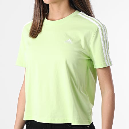 Adidas Sportswear - Maglietta donna 3 strisce HF7246 Verde