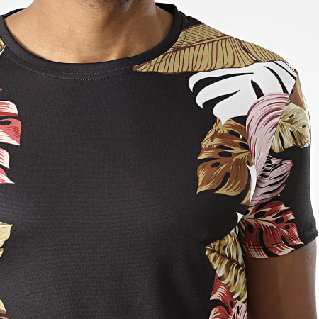 Frilivin - Tee Shirt Oversize 15803 Noir Floral