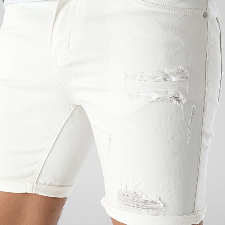 Frilivin - Pantalones cortos vaqueros slim beige