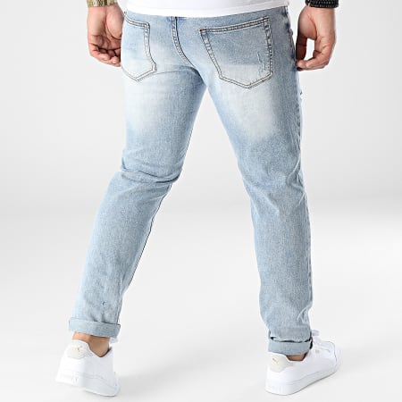 Frilivin - Jeans regular fit con lavaggio blu