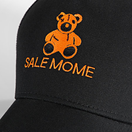 Sale Môme Paris - Casquette Trucker Nounours Noir Orange