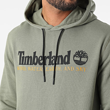 Timberland - Felpa con cappuccio Wind Water Earth And Sky A27HN Verde Khaki