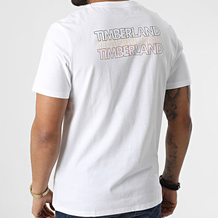 Timberland - Tee Shirt Stacked Logo A2NAT Blanc