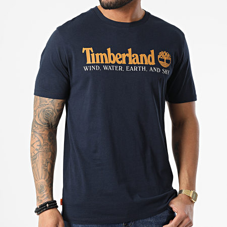 Timberland - Tee Shirt Wind Water Earth And Sky A27J8 Bleu Marine