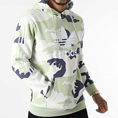 Adidas Originals - Sudadera con capucha de camuflaje HF4886 Verde