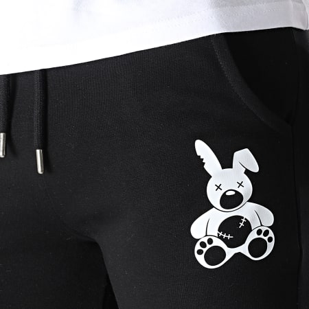 Sale Môme Paris - Pantalones de chándal Black White Rabbit