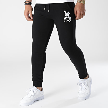 Sale Môme Paris - Pantaloni da jogging Black White Rabbit