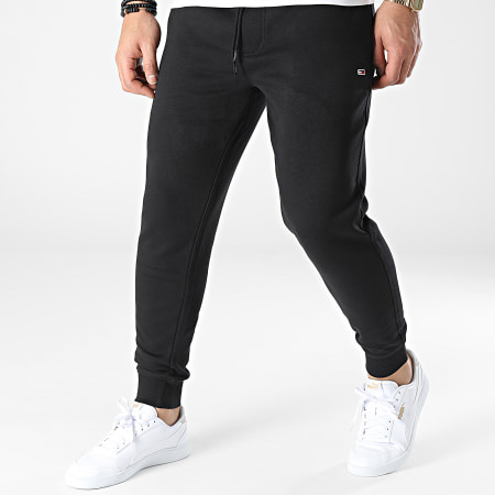 Tommy Jeans - Pantalon Jogging Fleece Sweat Slim 1163 Noir
