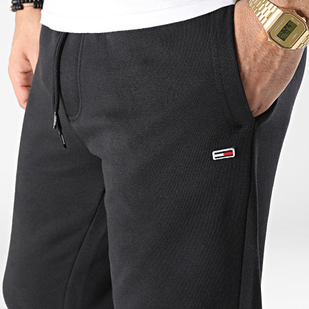 Tommy Jeans - Pantalon Jogging Fleece Sweat Slim 1163 Noir