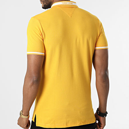 Tommy Jeans - Polo Manches Courtes Tipped Stretch 2220 Jaune Moutarde