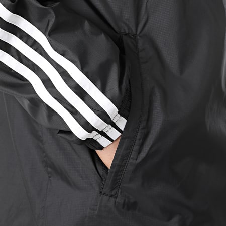 Adidas Originals - 3 Stripes Giacca con zip e cappuccio HB9489 Nero