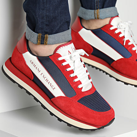Armani Exchange - Sneakers XUX083 XV263 Bianco sporco Rosso Blu