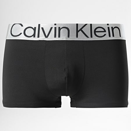 Calvin Klein - Juego de 3 bóxers de acero Reconsidered NB3074A Negro Plata