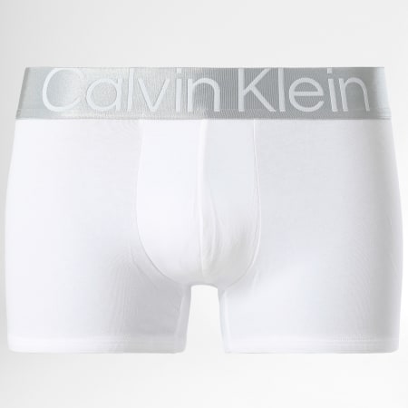 Calvin Klein - Juego de 3 calzoncillos bóxer Reconsidered Steel NB3130A Negro Blanco Gris Heather Plata