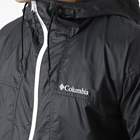 Columbia - Giacca a vento con cappuccio Flash Challenger Nero