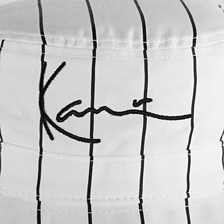 Karl Kani - Bob Signature Pinstripe Blanc