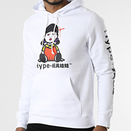 Luxury Lovers - Sweat Capuche Hype Doll Blanc