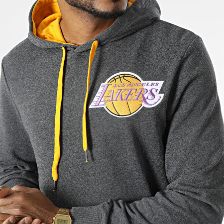 Mitchell and Ness - Classic Hoodie French Terry Los Angeles Lakers Charcoal Grey