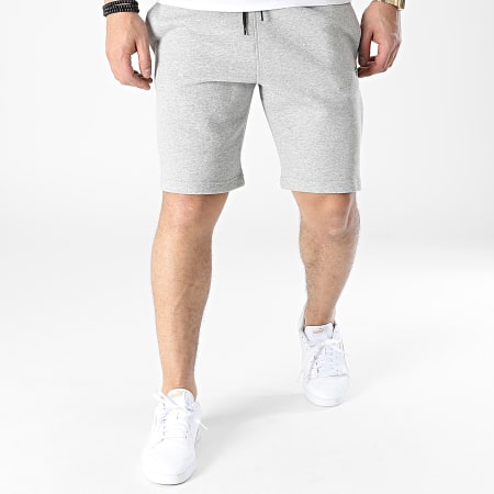 Reebok - HB2161 Pantaloncini da jogging a righe grigio erica