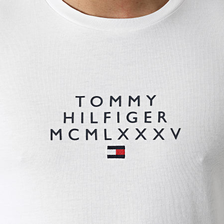 Tommy Hilfiger - Maglietta con grafica centrale piccola 4964 Bianco