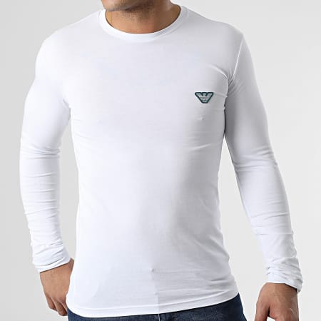 Emporio Armani - Tee Shirt A Manches Longues 111023-2R512 Blanc