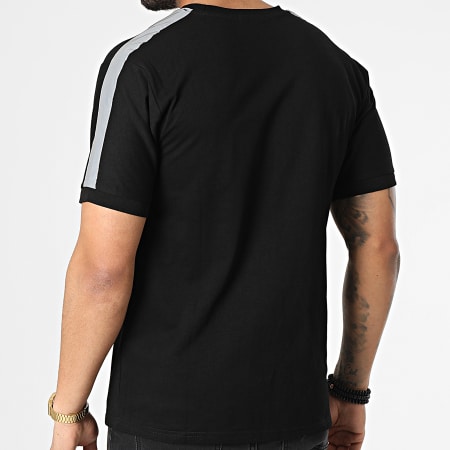 John H - XW912 Camiseta reflectante negra con rayas