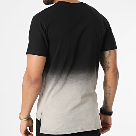 John H - Tee Shirt Oversize Dégradé T145 Noir Gris