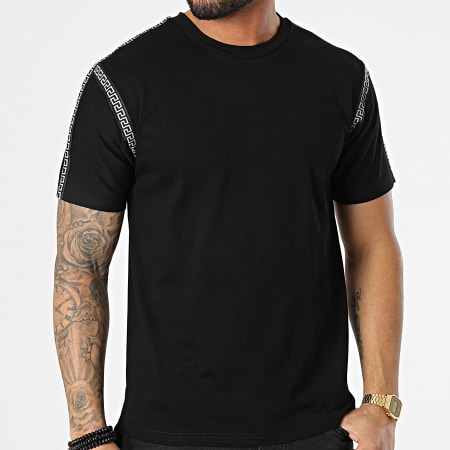 John H - Camiseta oversize XW913 Negro