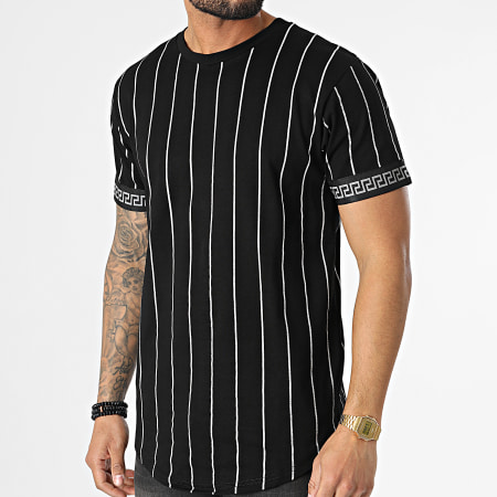 John H - Camiseta oversize reflectante XW917 Negro