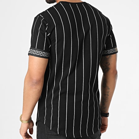 John H - Camiseta oversize reflectante XW917 Negro