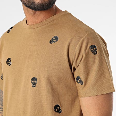 John H - Tee Shirt Oversize XW932 Camel