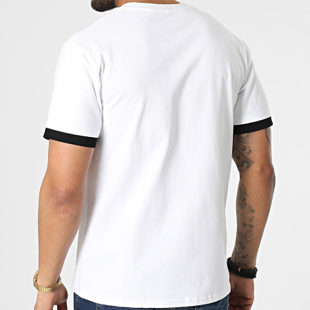 John H - Camiseta T116 Blanco Negro