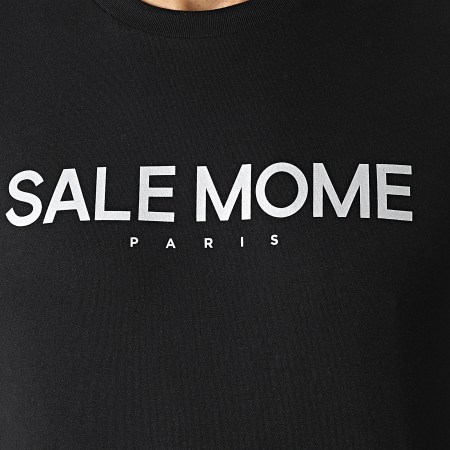 Sale Môme Paris - Tee Shirt Réfléchissant Logo Noir Argent
