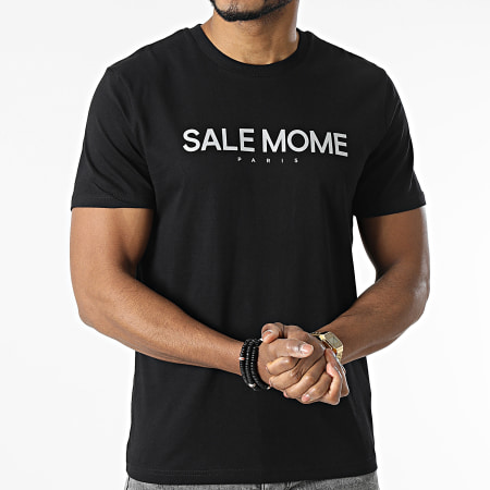 Sale Môme Paris - Maglietta riflettente Logo Nero Argento