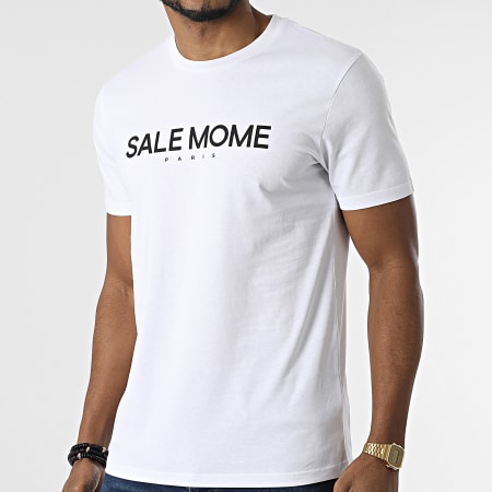 Sale Môme Paris - Lion Tee Shirt Bianco Nero