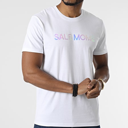 Sale Môme Paris - Tee Shirt Holo Laser Gorille Blanc