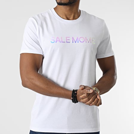 Sale Môme Paris - Tee Shirt Holo Laser Teddy Bianco