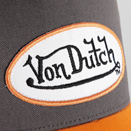 Von Dutch - Casquette Trucker Orange Gris