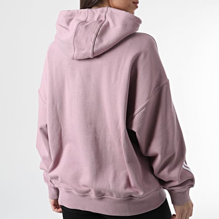 Adidas Originals - Sudadera de rayas con capucha para mujer HB9531 Lavanda