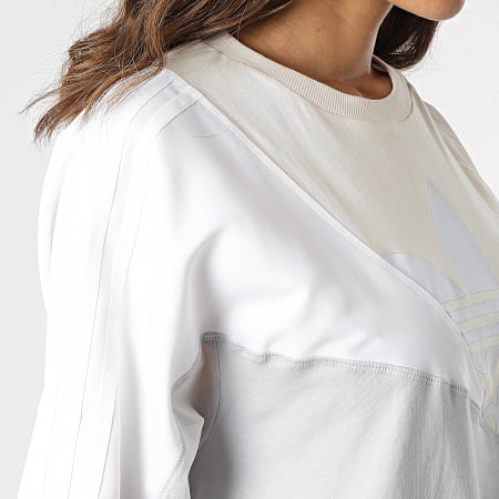 Adidas Originals - Vestido Camiseta Mujer HC0636 Beige Gris