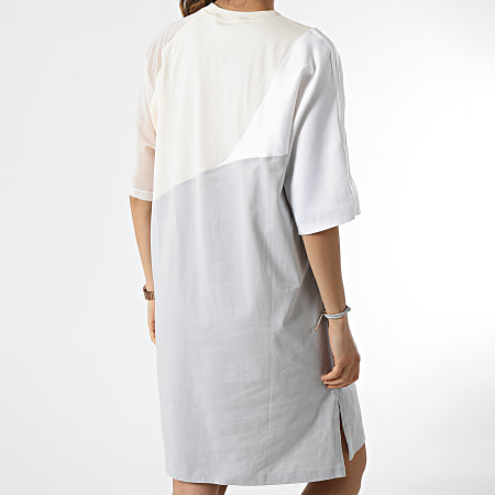 Adidas Originals - Robe Tee Shirt Femme HC0636 Beige Gris