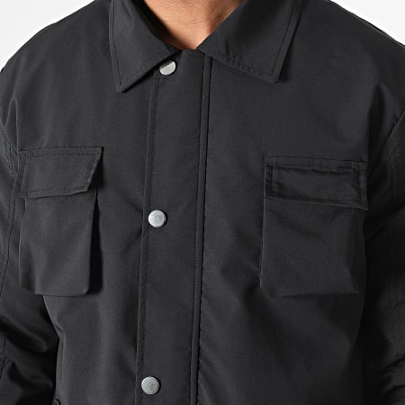 Ikao - LL640 Set giacca con zip e pantaloni cargo neri